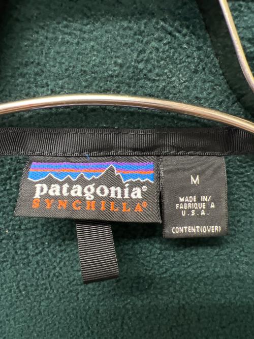 Patagonia（パタゴニア）Patagonia (パタゴニア) シンチラフリースジャケット グリーン サイズ:Mの古着・服飾アイテム