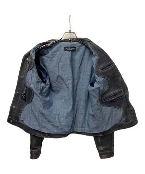 JACOB COHEN（ヤコブコーエン）JACOB COHEN (ヤコブコーエン) レザージャケット ネイビー サイズ:４６の古着・服飾アイテム