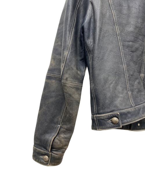 JACOB COHEN（ヤコブコーエン）JACOB COHEN (ヤコブコーエン) レザージャケット ネイビー サイズ:４６の古着・服飾アイテム