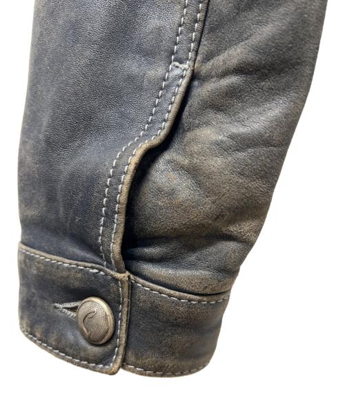 JACOB COHEN（ヤコブコーエン）JACOB COHEN (ヤコブコーエン) レザージャケット ネイビー サイズ:４６の古着・服飾アイテム