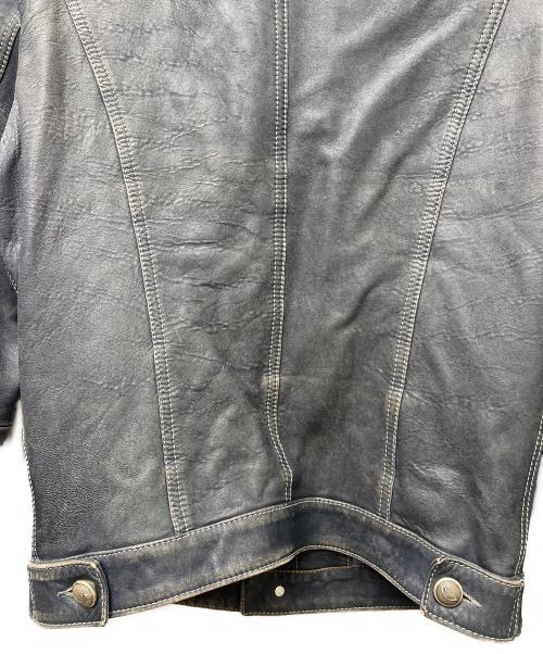 JACOB COHEN（ヤコブコーエン）JACOB COHEN (ヤコブコーエン) レザージャケット ネイビー サイズ:４６の古着・服飾アイテム
