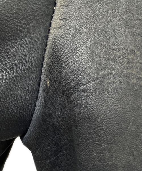 JACOB COHEN（ヤコブコーエン）JACOB COHEN (ヤコブコーエン) レザージャケット ネイビー サイズ:４６の古着・服飾アイテム