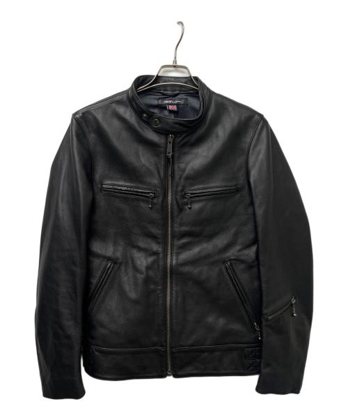 Haruf（ハルフ）Haruf (ハルフ) レザージャケット ブラック サイズ:Ｌの古着・服飾アイテム