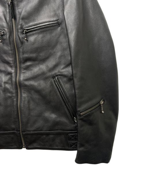 Haruf（ハルフ）Haruf (ハルフ) レザージャケット ブラック サイズ:Ｌの古着・服飾アイテム