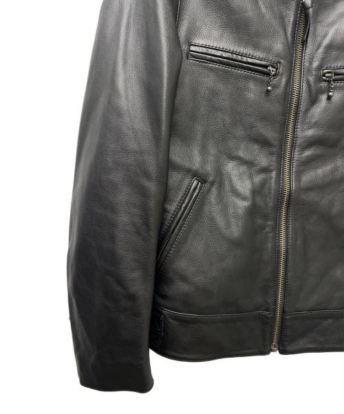 Haruf（ハルフ）Haruf (ハルフ) レザージャケット ブラック サイズ:Ｌの古着・服飾アイテム