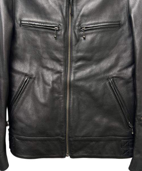 Haruf（ハルフ）Haruf (ハルフ) レザージャケット ブラック サイズ:Ｌの古着・服飾アイテム