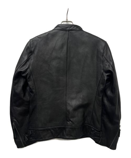 Haruf（ハルフ）Haruf (ハルフ) レザージャケット ブラック サイズ:Ｌの古着・服飾アイテム