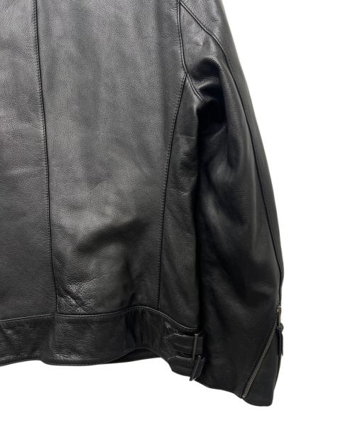 Haruf（ハルフ）Haruf (ハルフ) レザージャケット ブラック サイズ:Ｌの古着・服飾アイテム