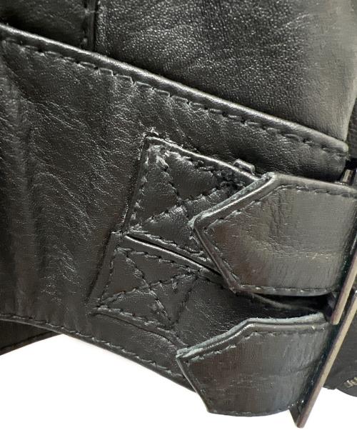 Haruf（ハルフ）Haruf (ハルフ) レザージャケット ブラック サイズ:Ｌの古着・服飾アイテム