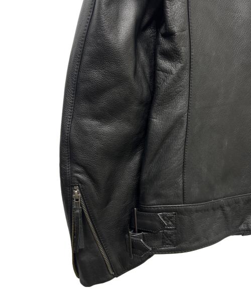 Haruf（ハルフ）Haruf (ハルフ) レザージャケット ブラック サイズ:Ｌの古着・服飾アイテム