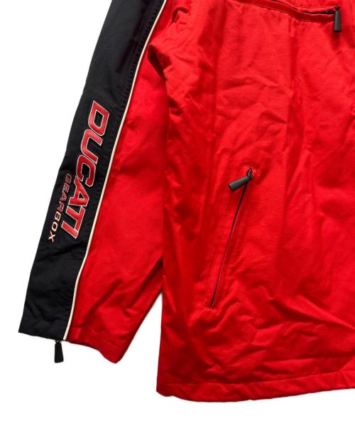 DUCATI（ドゥカティ）DUCATI (ドゥカティ) ナイロンジャケット ブラック×レッド サイズ:Ｌの古着・服飾アイテム