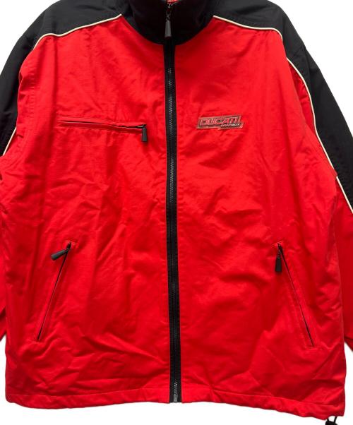 DUCATI（ドゥカティ）DUCATI (ドゥカティ) ナイロンジャケット ブラック×レッド サイズ:Ｌの古着・服飾アイテム