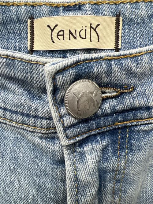 YANUK（ヤヌーク）YANUK (ヤヌーク) ルーズストレートJOAN ブルー サイズ:２５の古着・服飾アイテム