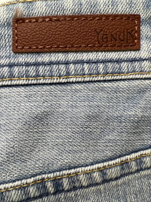 YANUK（ヤヌーク）YANUK (ヤヌーク) ルーズストレートJOAN ブルー サイズ:２５の古着・服飾アイテム