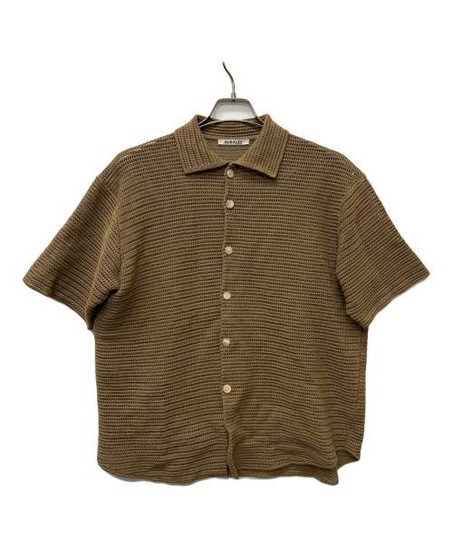 AURALEE（オーラリー）AURALEE (オーラリー) 半袖シャツ ブラウン サイズ:３の古着・服飾アイテム