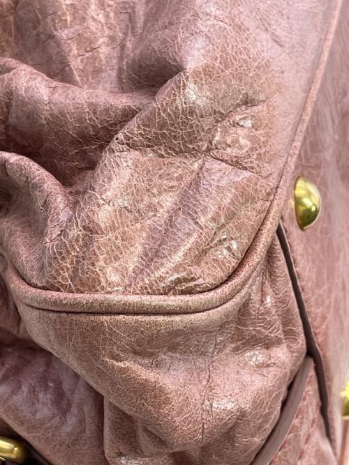 MIU MIU（ミュウミュウ）MIU MIU (ミュウミュウ) 2WAYショルダーバッグ ピンクの古着・服飾アイテム