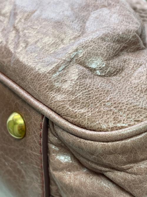 MIU MIU（ミュウミュウ）MIU MIU (ミュウミュウ) 2WAYショルダーバッグ ピンクの古着・服飾アイテム