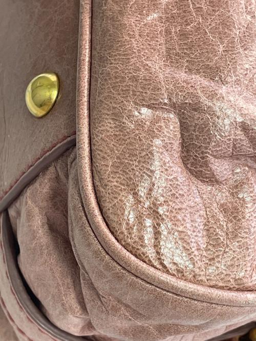 MIU MIU（ミュウミュウ）MIU MIU (ミュウミュウ) 2WAYショルダーバッグ ピンクの古着・服飾アイテム