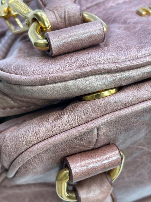 MIU MIU（ミュウミュウ）MIU MIU (ミュウミュウ) 2WAYショルダーバッグ ピンクの古着・服飾アイテム