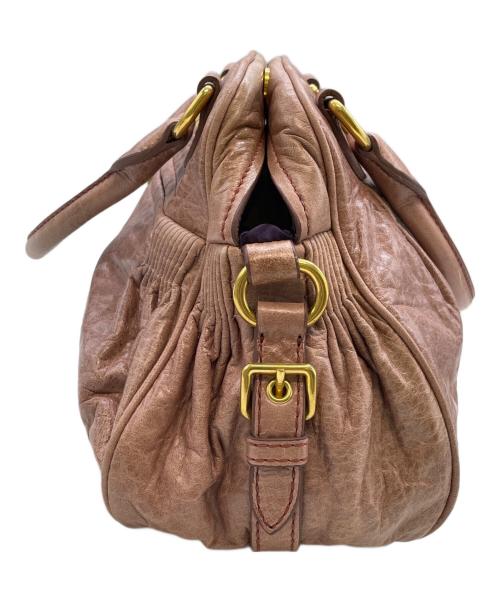 MIU MIU（ミュウミュウ）MIU MIU (ミュウミュウ) 2WAYショルダーバッグ ピンクの古着・服飾アイテム