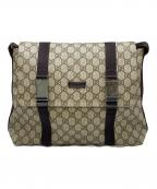 GUCCIグッチ）の古着「メッセンジャーバッグ」｜ベージュ