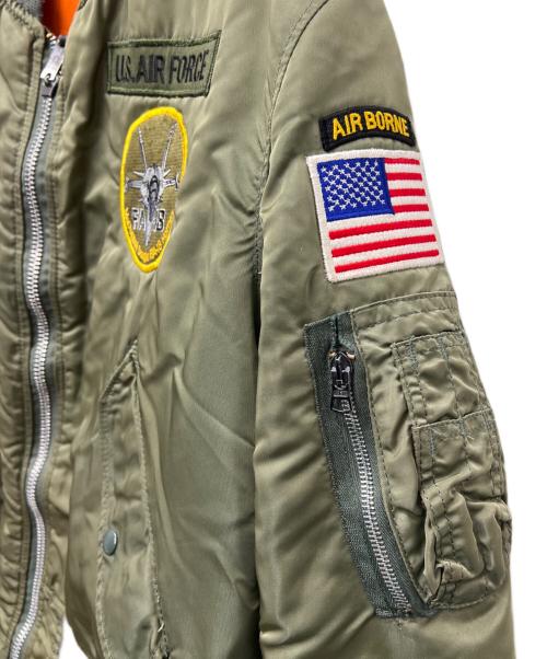 ALPHA（アルファ）ALPHA (アルファ) MA-1ジャケット カーキ サイズ:Ｌの古着・服飾アイテム