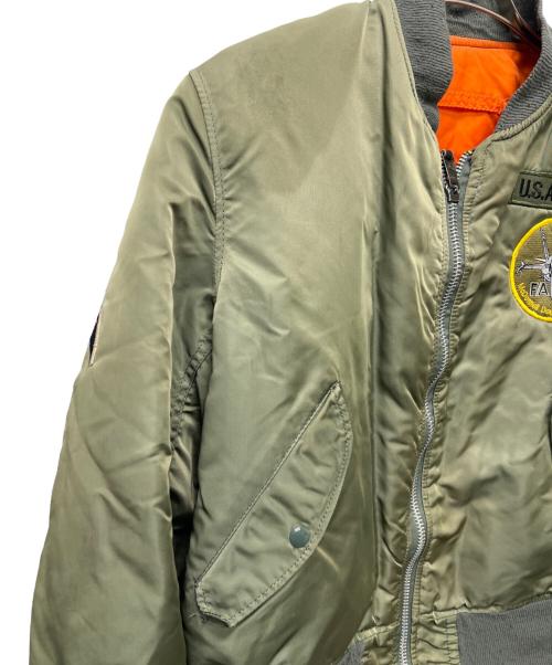 ALPHA（アルファ）ALPHA (アルファ) MA-1ジャケット カーキ サイズ:Ｌの古着・服飾アイテム