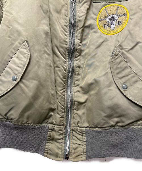 ALPHA（アルファ）ALPHA (アルファ) MA-1ジャケット カーキ サイズ:Ｌの古着・服飾アイテム