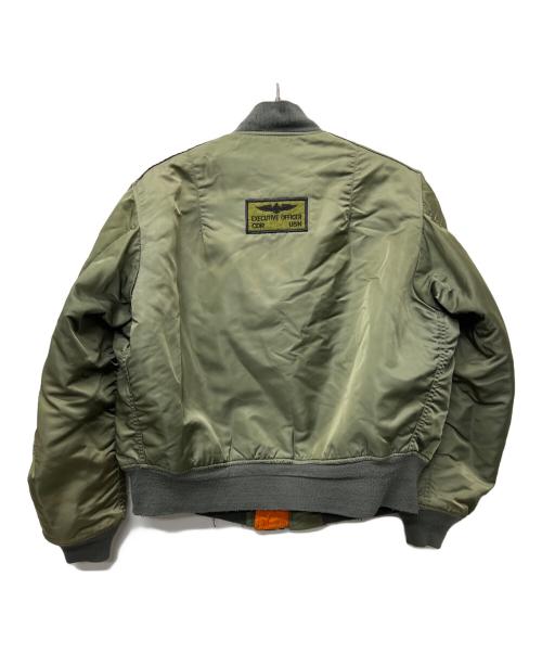 ALPHA（アルファ）ALPHA (アルファ) MA-1ジャケット カーキ サイズ:Ｌの古着・服飾アイテム