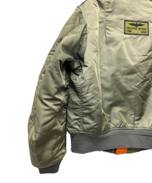 ALPHA（アルファ）ALPHA (アルファ) MA-1ジャケット カーキ サイズ:Ｌの古着・服飾アイテム