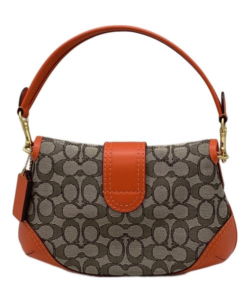 COACH（コーチ）COACH (コーチ) ソーホーバッグ ベージュ×オレンジの古着・服飾アイテム