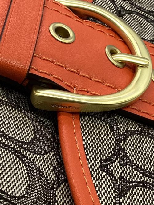 COACH（コーチ）COACH (コーチ) ソーホーバッグ ベージュ×オレンジの古着・服飾アイテム