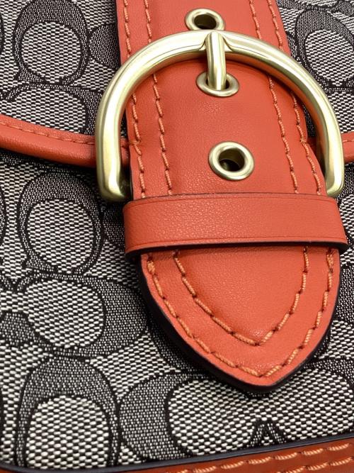 COACH（コーチ）COACH (コーチ) ソーホーバッグ ベージュ×オレンジの古着・服飾アイテム