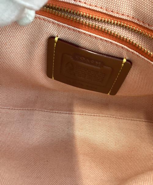 COACH（コーチ）COACH (コーチ) ソーホーバッグ ベージュ×オレンジの古着・服飾アイテム