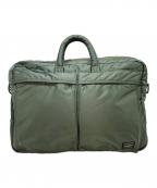 PORTERポーター）の古着「2WAY DOCUMENT BAG」｜グリーン