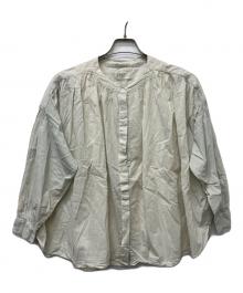 KAGURE（カグレ）の古着「ナチュラルダイコットンブラウス」｜ミントグリーン