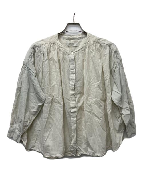 KAGURE（カグレ）KAGURE (カグレ) ナチュラルダイコットンブラウス ミントグリーン サイズ:FREEの古着・服飾アイテム