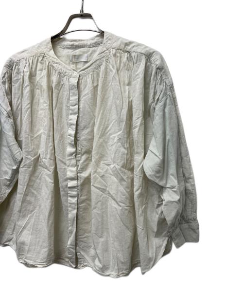 KAGURE（カグレ）KAGURE (カグレ) ナチュラルダイコットンブラウス ミントグリーン サイズ:FREEの古着・服飾アイテム