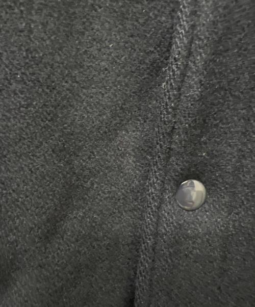 POLO RALPH LAUREN（ポロ・ラルフローレン）POLO RALPH LAUREN (ポロ・ラルフローレン) ワッペン付きレザー切替スタジャン ネイビー×ブラウン サイズ:ＸＬの古着・服飾アイテム