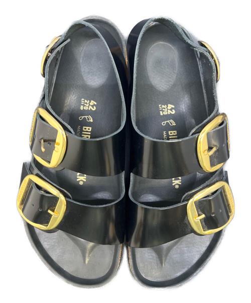 BIRKENSTOCK（ビルケンシュトック）BIRKENSTOCK (ビルケンシュトック) バックルサンダル ブラック サイズ:27の古着・服飾アイテム