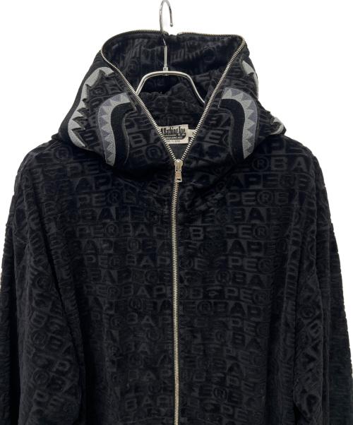 A BATHING APE（アベイシングエイプ）A BATHING APE (アベイシングエイプ) ジップパーカー ブラック サイズ:　Mの古着・服飾アイテム