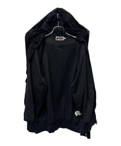 A BATHING APE（アベイシングエイプ）A BATHING APE (アベイシングエイプ) ジップパーカー ブラック サイズ:　Mの古着・服飾アイテム