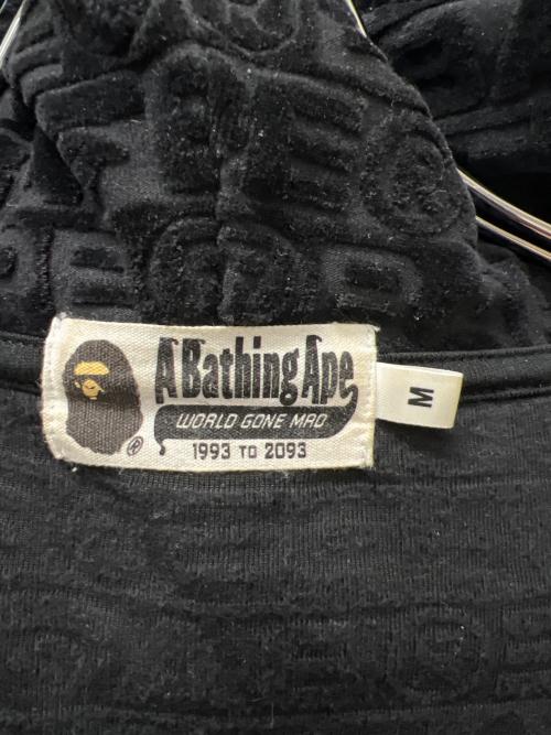 A BATHING APE（アベイシングエイプ）A BATHING APE (アベイシングエイプ) ジップパーカー ブラック サイズ:　Mの古着・服飾アイテム