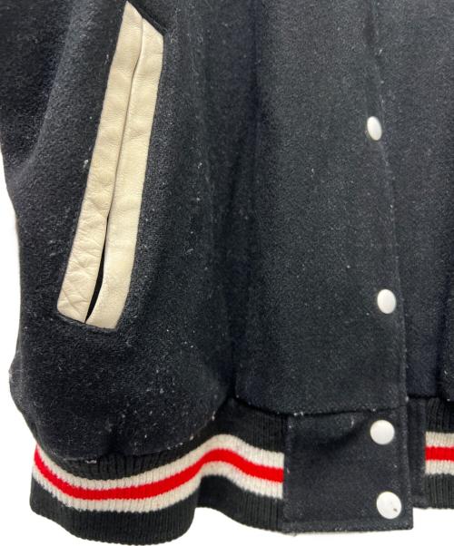CHALLENGER（チャレンジャー）CHALLENGER (チャレンジャー) スタジャン ブラック×ホワイト サイズ:ＸＬの古着・服飾アイテム