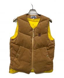 A BATHING APE（ア ベイシング エイプ）の古着「コーデュロイダウンベスト」｜ブラウン