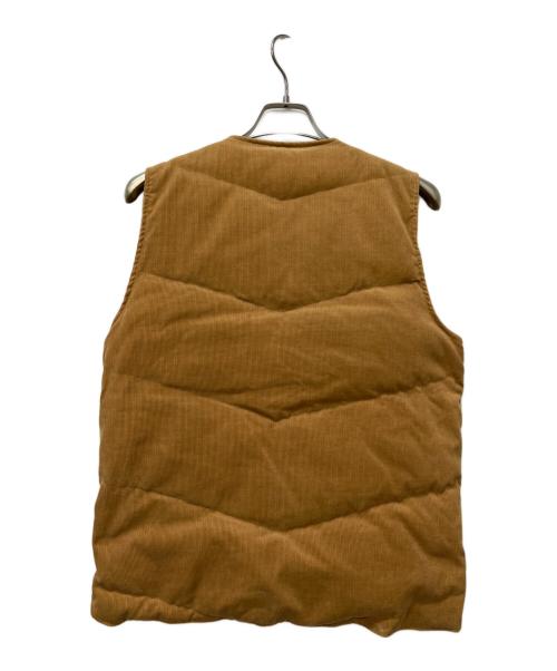 A BATHING APE（ア ベイシング エイプ）A BATHING APE (ア ベイシング エイプ) コーデュロイダウンベスト ブラウン サイズ:Mの古着・服飾アイテム