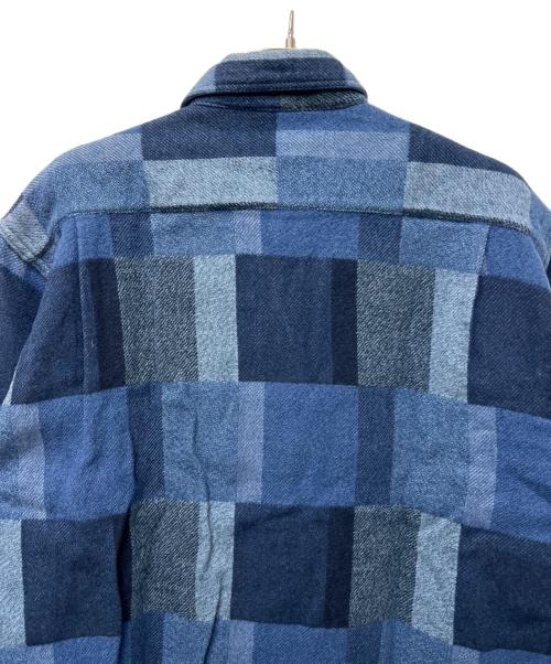 SUGAR CANE（シュガーケーン）SUGAR CANE (シュガーケーン) GRADATION PATCH WORK WORK SHIRT ブルー サイズ:ＸＬの古着・服飾アイテム