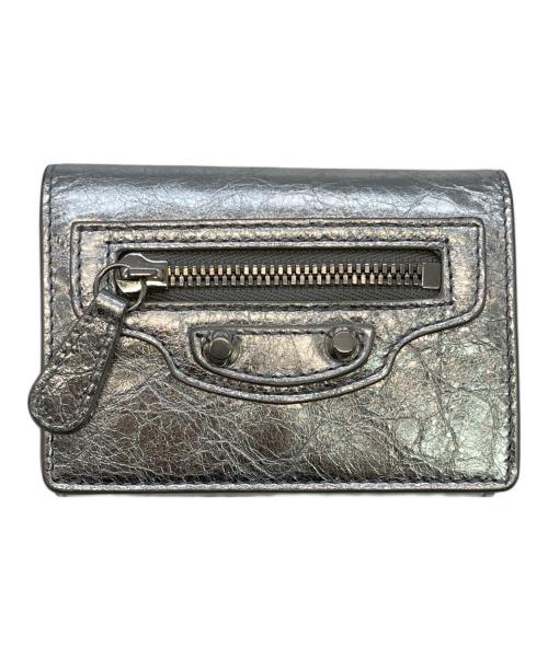 BALENCIAGA（バレンシアガ）BALENCIAGA (バレンシアガ) ミニウォレット シルバー サイズ:下記参照の古着・服飾アイテム