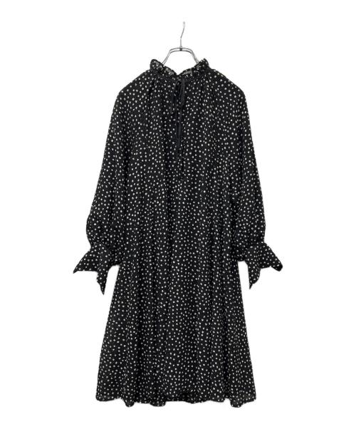 La TOTALITE（ラ ト―タリテ）La TOTALITE (ラ ト―タリテ) ドットミニワンピース ブラック サイズ:FREEの古着・服飾アイテム