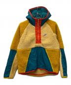 NIKEナイキ）の古着「アノラックフリースジャケット」｜ベージュ×ブルー